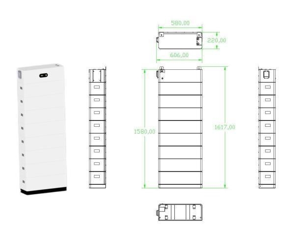 6000 Zyklen 2,5 Kwh 52ah Heim-Energiespeichersystem Stapel-Ess-Lithiumbatterie individuell