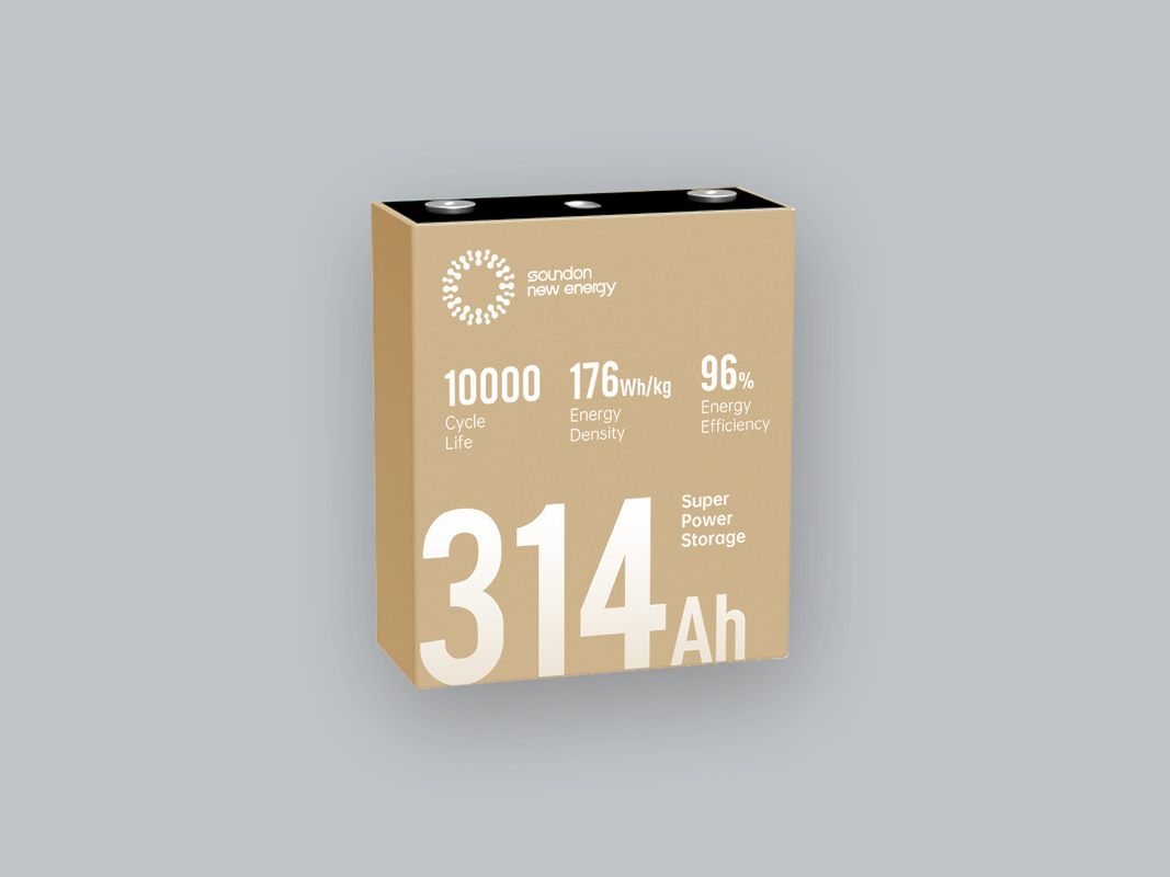 Langlebige 3,2 V 314 Ah Prismatische Batteriezelle für Container-Energiespeichersysteme und Lastwagen